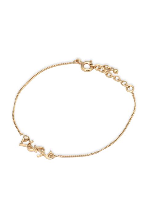 ysl dainty gold bracelet|ladies saint laurent bracelets.